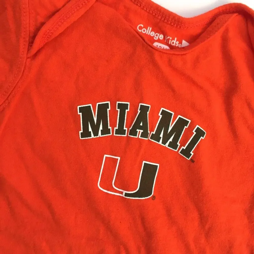 University of Miami Short-Sleeve Bodysuit